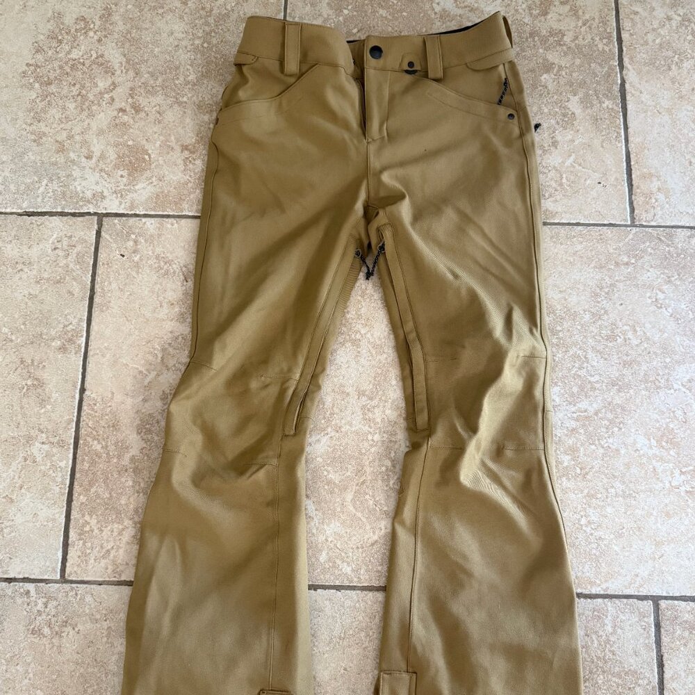Volcom Women's Khaki Ski/Snowboard Pants (Size S)
